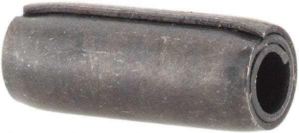 Made in USA - 3/16" Diam x 1/2" Long Coiled Spring Pin - Grade 1070-1090 Alloy Steel, Black Oxide Finish - USA Tool & Supply
