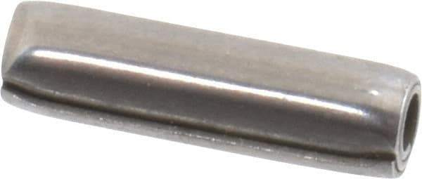 Made in USA - 3/16" Diam x 11/16" Long Coiled Spring Pin - Grade 1070-1090 Alloy Steel, Black Oxide Finish - USA Tool & Supply