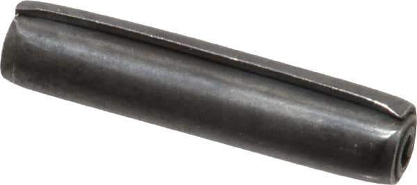 Made in USA - 3/16" Diam x 7/8" Long Coiled Spring Pin - Grade 1070-1090 Alloy Steel, Black Oxide Finish - USA Tool & Supply