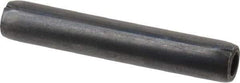 Made in USA - 3/16" Diam x 1-1/8" Long Coiled Spring Pin - Grade 1070-1090 Alloy Steel, Black Oxide Finish - USA Tool & Supply
