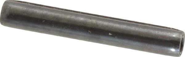 Made in USA - 3/16" Diam x 1-1/4" Long Coiled Spring Pin - Grade 1070-1090 Alloy Steel, Black Oxide Finish - USA Tool & Supply