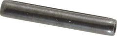 Made in USA - 3/16" Diam x 1-1/4" Long Coiled Spring Pin - Grade 1070-1090 Alloy Steel, Black Oxide Finish - USA Tool & Supply