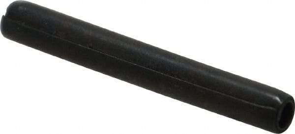 Made in USA - 3/16" Diam x 1-1/2" Long Coiled Spring Pin - Grade 1070-1090 Alloy Steel, Black Oxide Finish - USA Tool & Supply