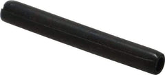Made in USA - 3/16" Diam x 1-1/2" Long Coiled Spring Pin - Grade 1070-1090 Alloy Steel, Black Oxide Finish - USA Tool & Supply