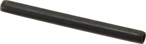 Made in USA - 3/16" Diam x 2-1/4" Long Coiled Spring Pin - Grade 1070-1090 Alloy Steel, Black Oxide Finish - USA Tool & Supply