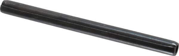 Made in USA - 3/16" Diam x 2-1/2" Long Coiled Spring Pin - Grade 1070-1090 Alloy Steel, Black Oxide Finish - USA Tool & Supply