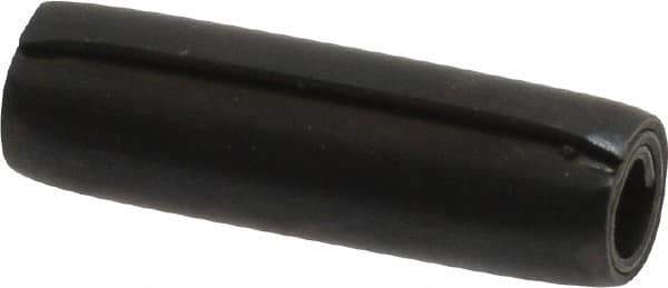 Made in USA - 7/32" Diam x 3/4" Long Coiled Spring Pin - Grade 1070-1090 Alloy Steel, Black Oxide Finish - USA Tool & Supply