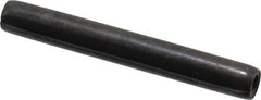 Made in USA - 7/32" Diam x 1-3/4" Long Coiled Spring Pin - Grade 1070-1090 Alloy Steel, Black Oxide Finish - USA Tool & Supply