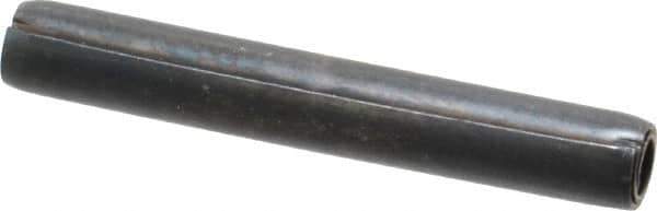 Made in USA - 1/4" Diam x 1-3/4" Long Coiled Spring Pin - Grade 1070-1090 Alloy Steel, Black Oxide Finish - USA Tool & Supply