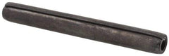 Made in USA - 1/4" Diam x 2-1/4" Long Coiled Spring Pin - Grade 1070-1090 Alloy Steel, Black Oxide Finish - USA Tool & Supply