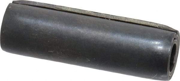 Made in USA - 5/16" Diam x 1" Long Coiled Spring Pin - Grade 1070-1090 Alloy Steel, Black Oxide Finish - USA Tool & Supply