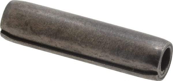 Made in USA - 5/16" Diam x 1-1/4" Long Coiled Spring Pin - Grade 1070-1090 Alloy Steel, Black Oxide Finish - USA Tool & Supply