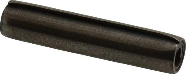 Made in USA - 5/16" Diam x 1-1/2" Long Coiled Spring Pin - Grade 1070-1090 Alloy Steel, Black Oxide Finish - USA Tool & Supply
