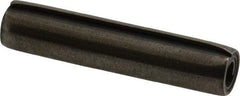 Made in USA - 5/16" Diam x 1-1/2" Long Coiled Spring Pin - Grade 1070-1090 Alloy Steel, Black Oxide Finish - USA Tool & Supply