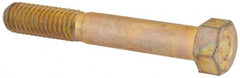 Made in USA - 7/16-14 UNC, 3" Length Under Head Hex Head Cap Screw - USA Tool & Supply