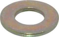 Made in USA - 5/16" Screw, Grade 9 Steel SAE Flat Washer - Zinc Yellow Dichromate Finish - USA Tool & Supply