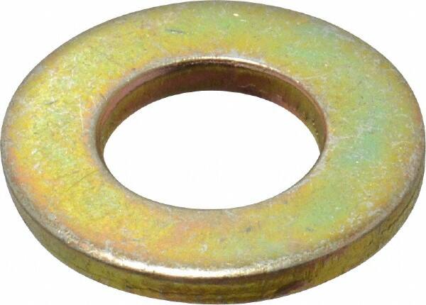 Made in USA - 7/16" Screw, Grade 9 Steel SAE Flat Washer - USA Tool & Supply