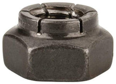 Flex-Loc - 3/8-16 UNC Grade 2 Heavy Hex Lock Nut with Expanding Flex Top - Uncoated, Meets Military Specifications - USA Tool & Supply