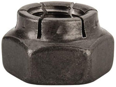 Flex-Loc - 5/8-11 UNC Grade 2 Heavy Hex Lock Nut with Expanding Flex Top - Uncoated, Meets Military Specifications - USA Tool & Supply