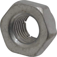 Flex-Loc - 1/4-28 UNJF Grade 2 Hex Lock Nut with Expanding Flex Top - Cadmium-Plated Finish, Meets Military Specifications - USA Tool & Supply