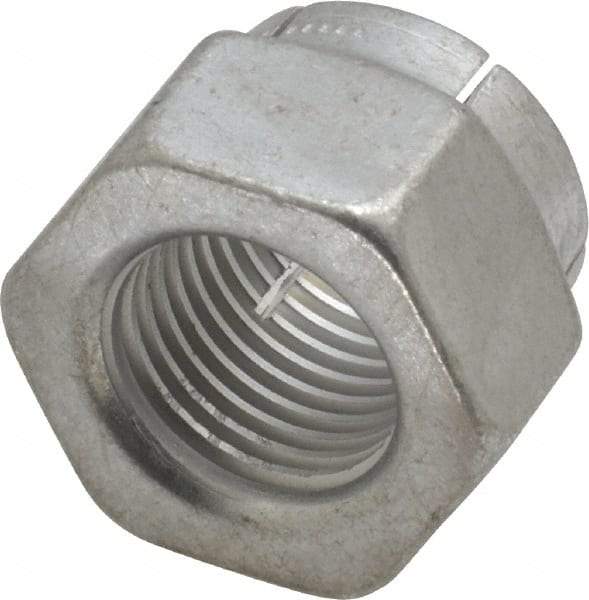 Flex-Loc - 1/2-20 UNJF Grade 2 Hex Lock Nut with Expanding Flex Top - Cadmium-Plated Finish, Meets Military Specifications - USA Tool & Supply