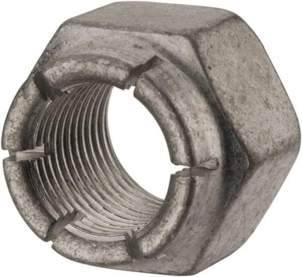 Flex-Loc - 5/8-18 UNJF Grade 2 Hex Lock Nut with Expanding Flex Top - 15/16" Width Across Flats, Cadmium-Plated Finish, Meets Military Specifications - USA Tool & Supply