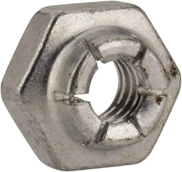 Flex-Loc - #10-24 UNJC Grade 2 Hex Lock Nut with Expanding Flex Top - Cadmium-Plated Finish, Meets Military Specifications - USA Tool & Supply