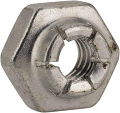 Flex-Loc - #10-24 UNJC Grade 2 Hex Lock Nut with Expanding Flex Top - Cadmium-Plated Finish, Meets Military Specifications - USA Tool & Supply