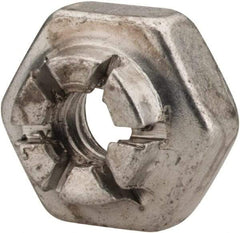 Flex-Loc - #4-40 UNJC Grade 2 Hex Lock Nut with Expanding Flex Top - Cadmium-Plated Finish, Meets Military Specifications - USA Tool & Supply