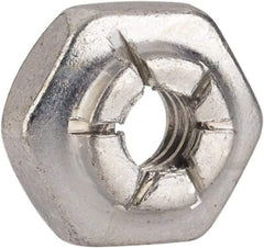 Flex-Loc - #6-32 UNJC Grade 2 Hex Lock Nut with Expanding Flex Top - 5/16" Width Across Flats, 3/16" High, Cadmium-Plated Finish, Meets Military Specifications - USA Tool & Supply