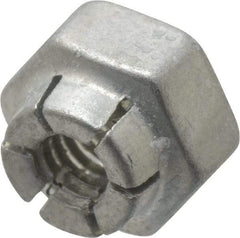 Flex-Loc - #8-32 UNJC Grade 2 Hex Lock Nut with Expanding Flex Top - Cadmium-Plated Finish, Meets Military Specifications - USA Tool & Supply