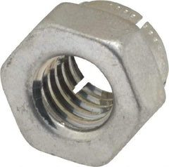 Flex-Loc - 5/16-18 UNC Grade 2 Hex Lock Nut with Expanding Flex Top - Cadmium-Plated Finish, Meets Military Specifications - USA Tool & Supply