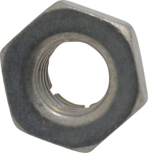 Flex-Loc - 1/4-28 UNJF Grade 2 Hex Lock Nut with Expanding Flex Top - 7/32" High, Cadmium-Plated Finish, Meets Military Specifications - USA Tool & Supply