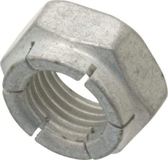 Flex-Loc - 3/8-24 UNJF Grade 2 Hex Lock Nut with Expanding Flex Top - 9/32" High, Cadmium-Plated Finish, Meets Military Specifications - USA Tool & Supply