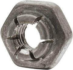 Flex-Loc - #10-24 UNJC Grade 2 Hex Lock Nut with Expanding Flex Top - 3/16" High, Cadmium-Plated Finish, Meets Military Specifications - USA Tool & Supply