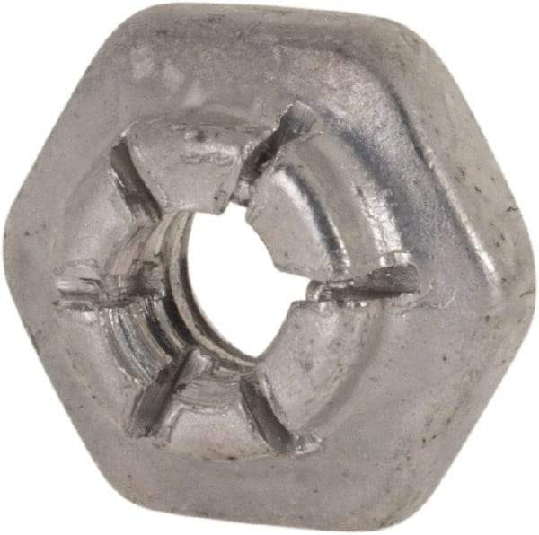 Flex-Loc - #6-32 UNJC Grade 2 Hex Lock Nut with Expanding Flex Top - 5/16" Width Across Flats, 9/64" High, Cadmium-Plated Finish, Meets Military Specifications - USA Tool & Supply