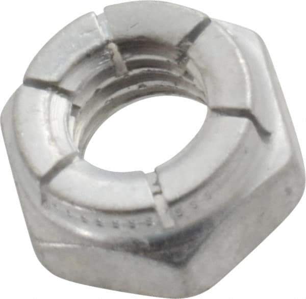 Flex-Loc - 5/16-18 UNC Grade 2 Hex Lock Nut with Expanding Flex Top - 17/64" High, Cadmium-Plated Finish, Meets Military Specifications - USA Tool & Supply