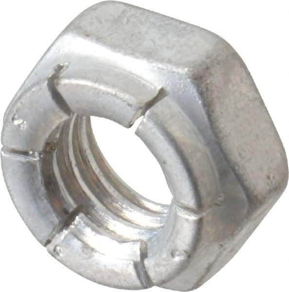 Flex-Loc - 3/8-16 UNC Grade 2 Hex Lock Nut with Expanding Flex Top - 9/32" High, Cadmium-Plated Finish, Meets Military Specifications - USA Tool & Supply