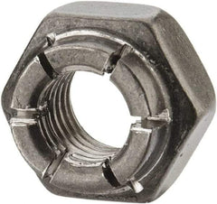 Flex-Loc - 1/4-28 UNJF 18-8 Hex Lock Nut with Expanding Flex Top - Uncoated, Meets Military Specifications - USA Tool & Supply