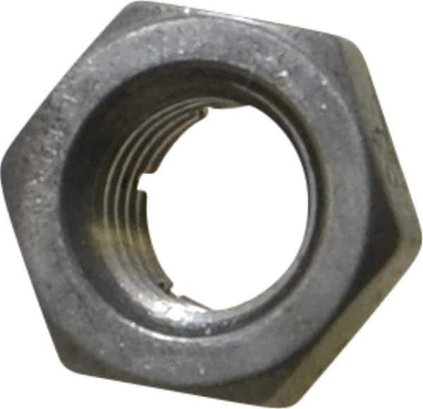 Flex-Loc - 5/16-24 UNJF 18-8 Hex Lock Nut with Expanding Flex Top - 17/64" High, Uncoated, Meets Military Specifications - USA Tool & Supply