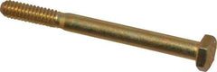 Value Collection - 1/4-20 UNC, 2-3/4" Length Under Head Hex Head Cap Screw - Partially Threaded, Grade 8 Alloy Steel, Zinc-Plated Finish, 7/16" Hex - USA Tool & Supply