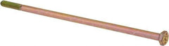 Value Collection - 1/4-20 UNC, 7" Length Under Head Hex Head Cap Screw - Partially Threaded, Grade 8 Alloy Steel, Zinc-Plated Finish, 7/16" Hex - USA Tool & Supply