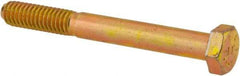Value Collection - 5/16-18 UNC, 2-3/4" Length Under Head Hex Head Cap Screw - Partially Threaded, Grade 8 Alloy Steel, Zinc-Plated Finish, 1/2" Hex - USA Tool & Supply