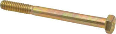 Value Collection - 5/16-18 UNC, 3-1/4" Length Under Head Hex Head Cap Screw - Partially Threaded, Grade 8 Alloy Steel, Zinc-Plated Finish, 1/2" Hex - USA Tool & Supply