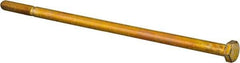 Value Collection - 5/16-18 UNC, 7-1/2" Length Under Head Hex Head Cap Screw - Partially Threaded, Grade 8 Alloy Steel, Zinc-Plated Finish, 1/2" Hex - USA Tool & Supply