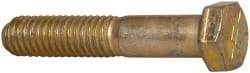 Value Collection - 3/8-16 UNC, 2" Length Under Head Hex Head Cap Screw - Partially Threaded, Grade 8 Alloy Steel, Zinc-Plated Finish, 9/16" Hex - USA Tool & Supply