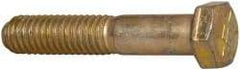Value Collection - 3/8-16 UNC, 2" Length Under Head Hex Head Cap Screw - Partially Threaded, Grade 8 Alloy Steel, Zinc-Plated Finish, 9/16" Hex - USA Tool & Supply