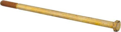 Value Collection - 3/8-16 UNC, 8" Length Under Head Hex Head Cap Screw - Partially Threaded, Grade 8 Alloy Steel, Zinc-Plated Finish, 9/16" Hex - USA Tool & Supply
