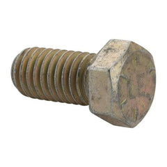 Value Collection - 7/16-14 UNC, 7/8" Length Under Head Hex Head Cap Screw - Fully Threaded, Grade 8 Alloy Steel, Zinc-Plated Finish, 5/8" Hex - USA Tool & Supply
