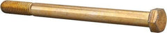 Value Collection - 7/16-14 UNC, 5-1/2" Length Under Head Hex Head Cap Screw - Partially Threaded, Grade 8 Alloy Steel, Zinc-Plated Finish, 5/8" Hex - USA Tool & Supply